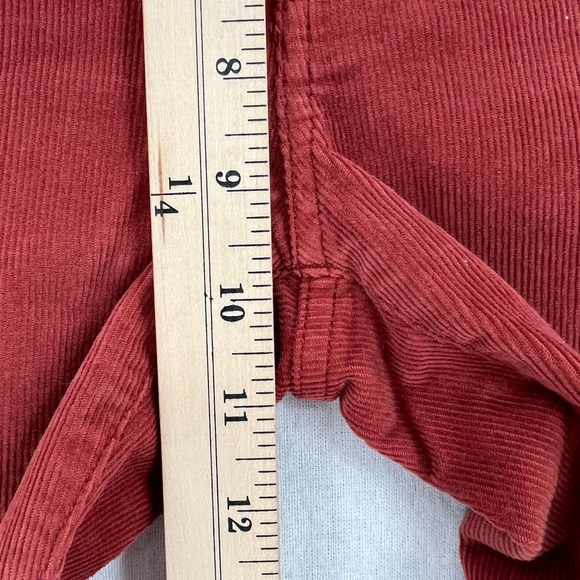 MADEWELL Pants Womens 27 Rust Cali Demi Boot Jeans Corduroy Button Front Edition - Picture 15 of 16